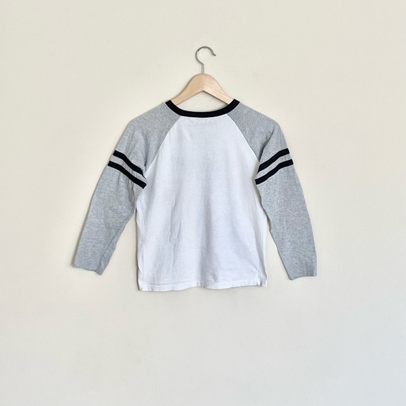 Roblox Graphic Raglan Long Sleeve Grey White T Shirt Kids size Small - Picture 4 of 7